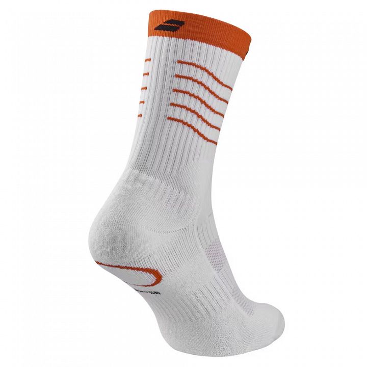 Babolat Lebrón Mid-Calf Socks 1P White